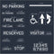 Parking Lot and Road Marking Stencil Kit